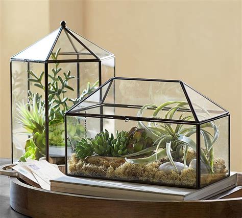 metal and glass house terrarium|small glass terrarium containers.